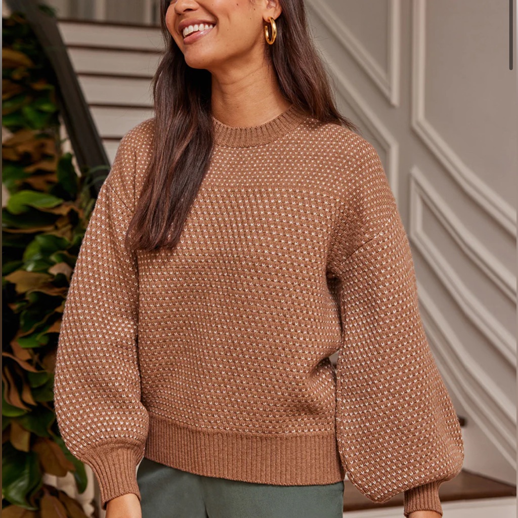 Nwot Summersalt The Luxe Cashmere Blend Mix Stitch Sweater